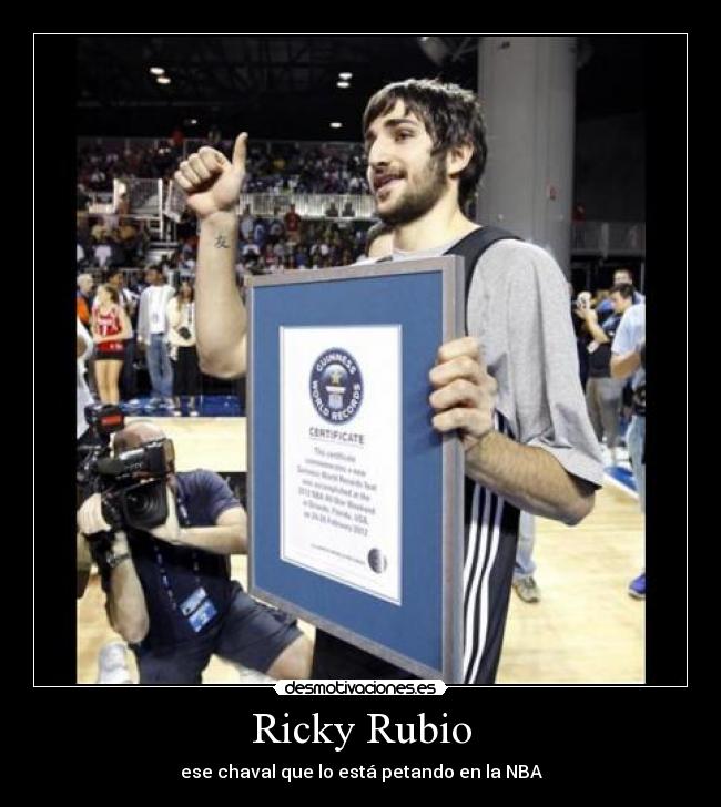 carteles ricky rubio nba baloncesto 2012 allstar rookie desmotivaciones