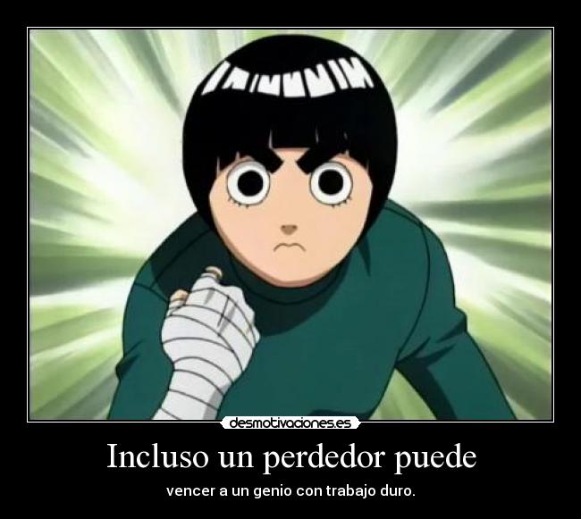 carteles rock lee esfuerzo desmotivaciones