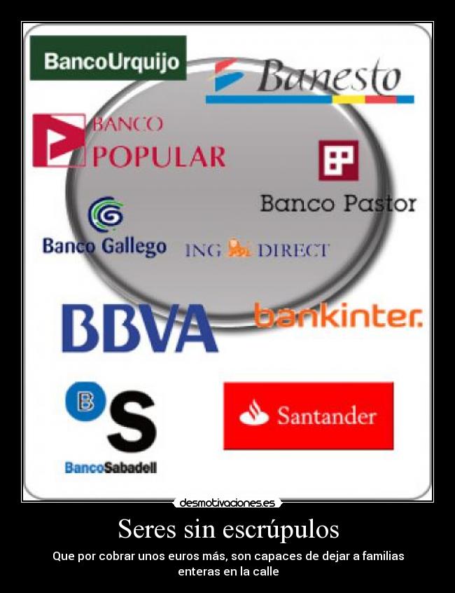 Seres sin escrúpulos - Que por cobrar unos euros más, son capaces de dejar a familias enteras en la calle
