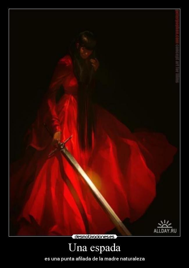 Una espada -