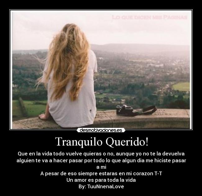 Tranquilo Querido! - 