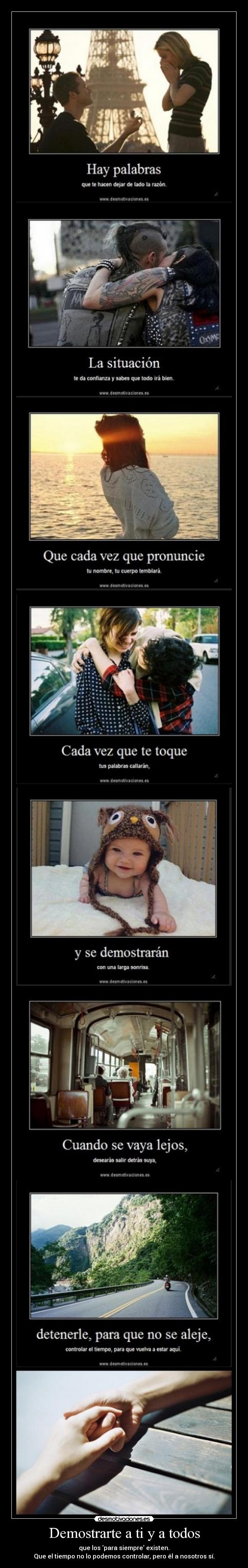 Demostrarte a ti y a todos -