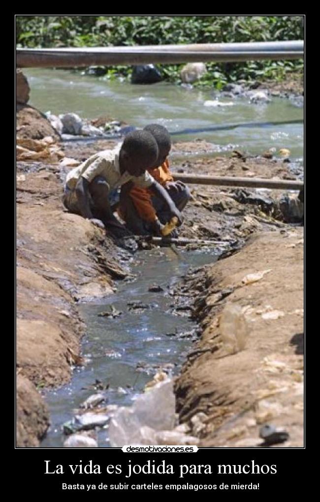 La vida es jodida para muchos -