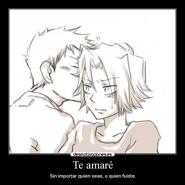 Te amaré - Sin importar quien seas, o quien fuiste.