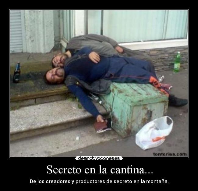 Secreto en la cantina... - De los creadores y productores de secreto en la montaña.