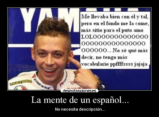 La mente de un español... - No necesita descripción...