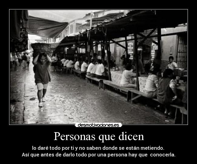Personas que dicen - 