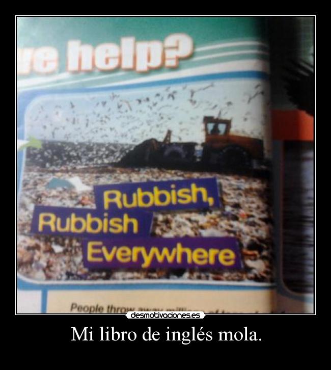 Mi libro de inglés mola. -