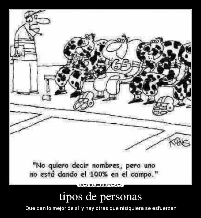 tipos de personas -