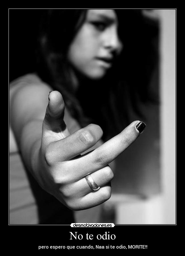 No te odio -