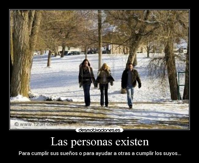 Las personas existen -