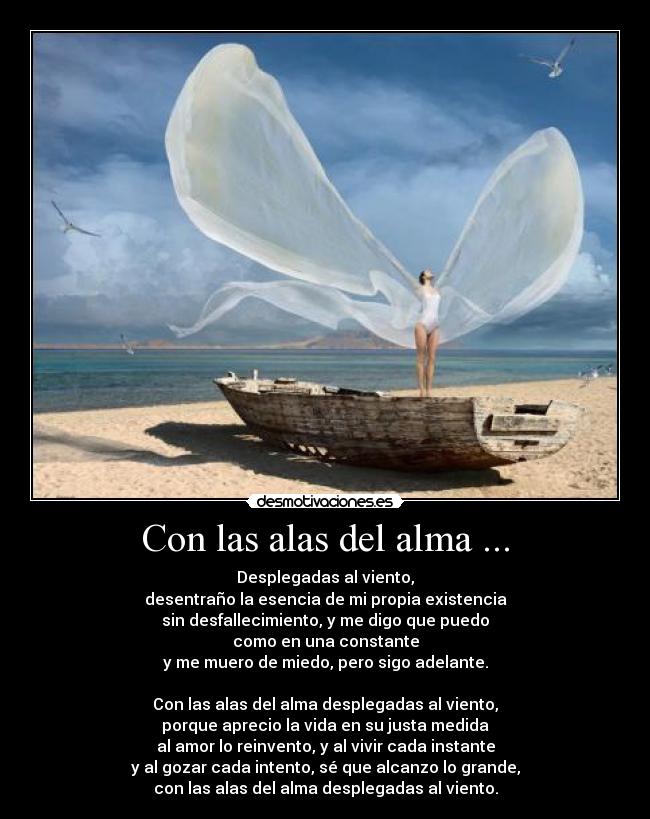 Con las alas del alma ... -