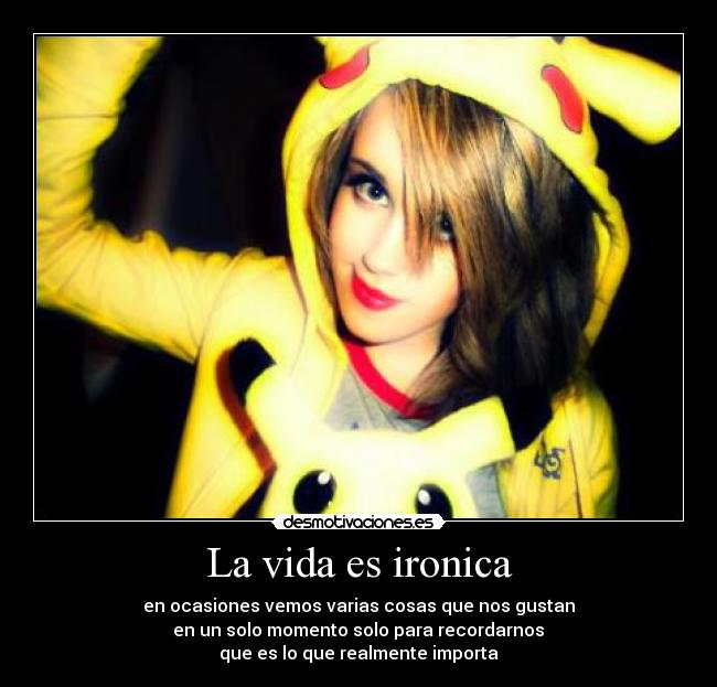 carteles vida pikachu plush likot chica linda ironia vida reflexion pokemon principal desmotivaciones