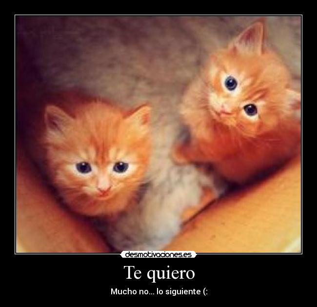 Te quiero -