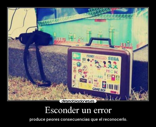 Esconder un error -