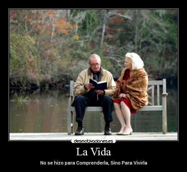 La Vida - No se hizo para Comprenderla, Sino Para Vivirla