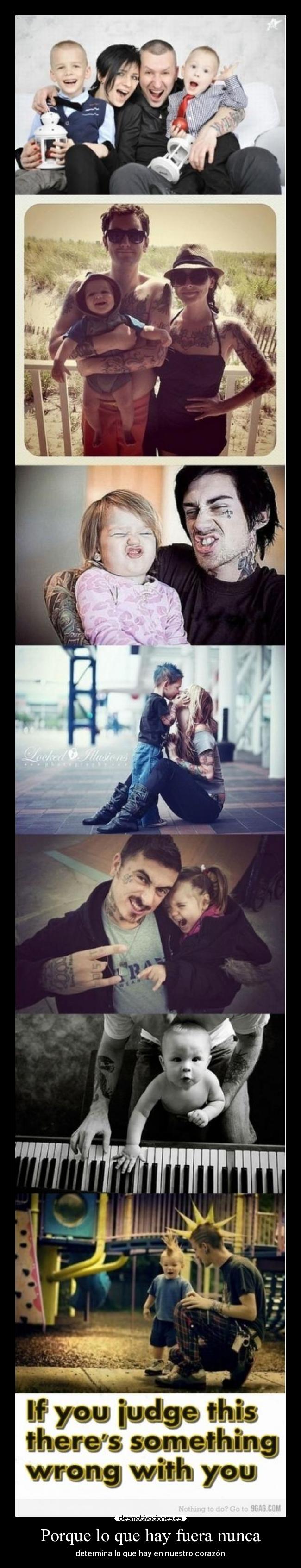 Porque lo que hay fuera nunca - determina lo que hay en nuestro corazón.