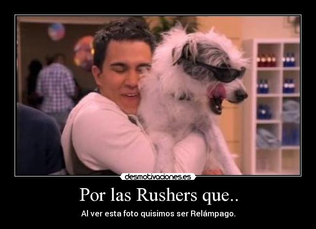 Por las Rushers que.. - Al ver esta foto quisimos ser Relámpago.