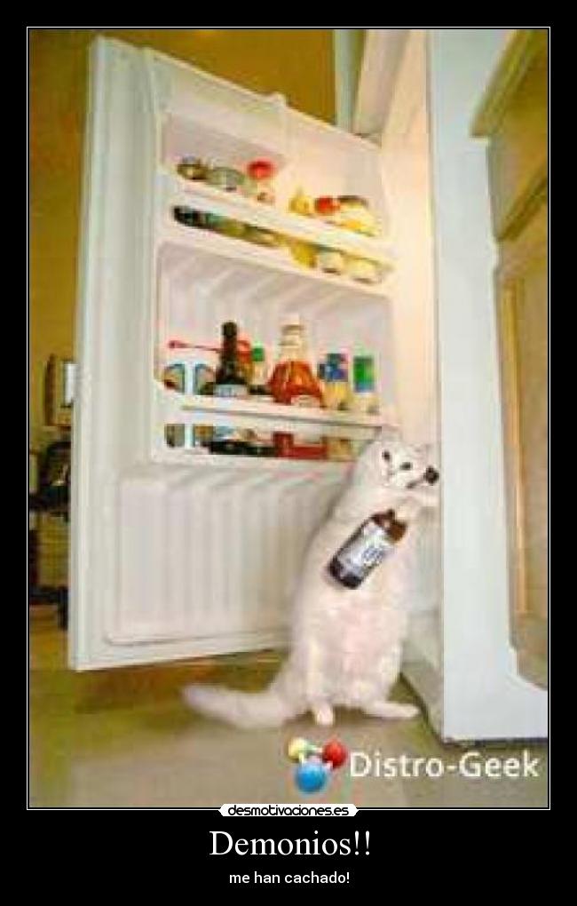 Demonios!! - me han cachado!