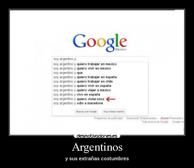 Argentinos - y sus extrañas costumbres