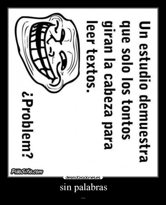 sin palabras -
