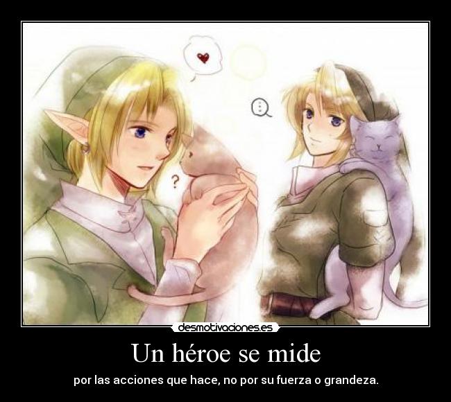 carteles link thelegendofzelda heroe mide desmotivaciones