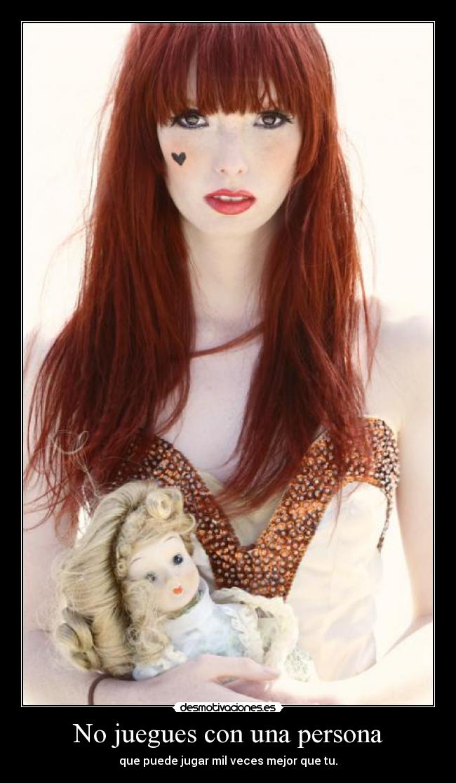 No juegues con una persona -