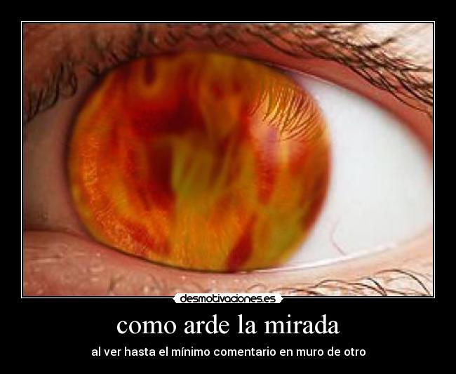 como arde la mirada -