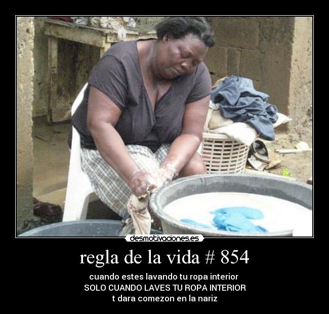 regla de la vida # 854 - 