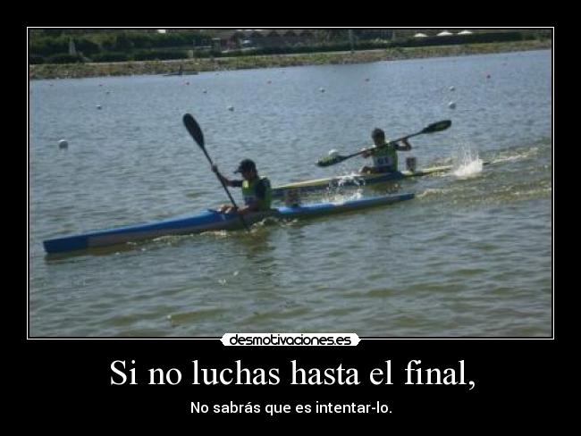 carteles piraguismo desmotivaciones