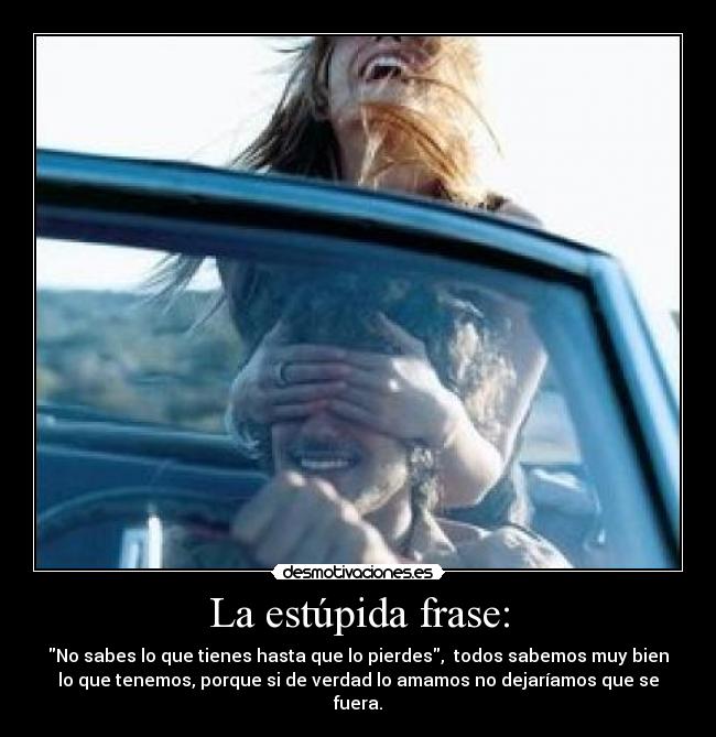 La estúpida frase: - 