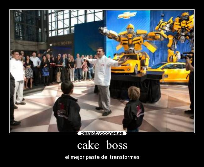 cake boss - el mejor paste de transformes
