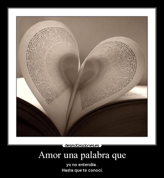 Amor una palabra que - 