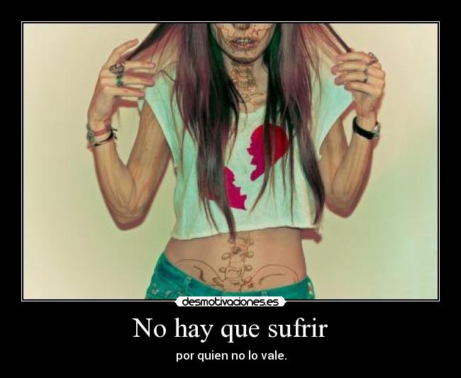 No hay que sufrir -