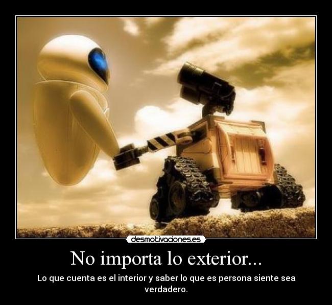 No importa lo exterior... -