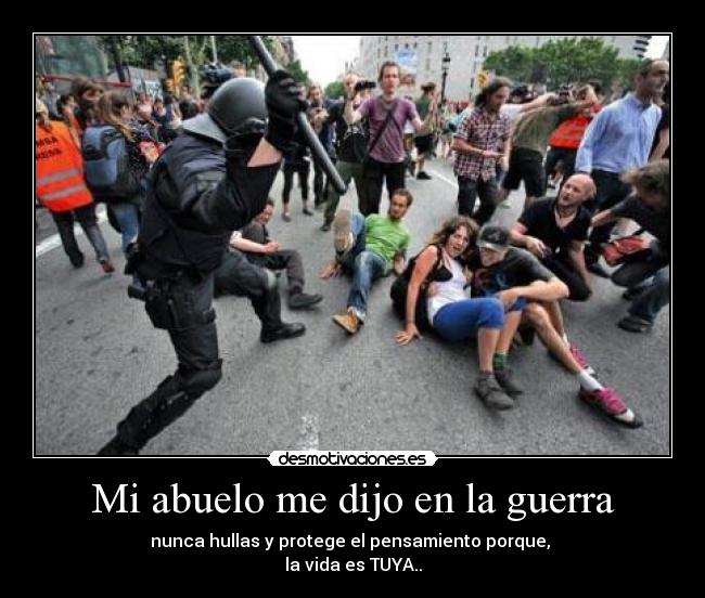 Mi abuelo me dijo en la guerra -