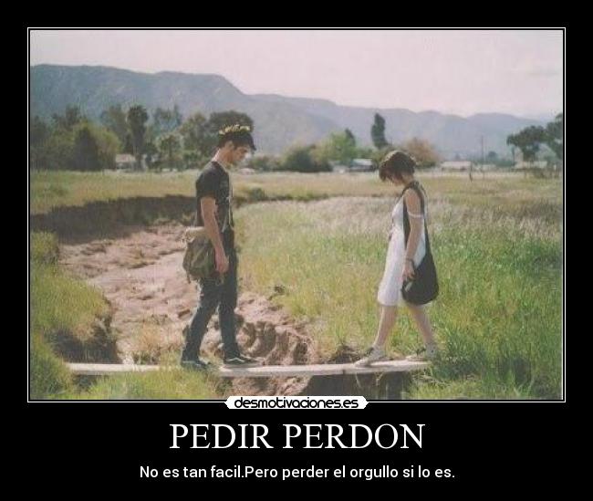 PEDIR PERDON -