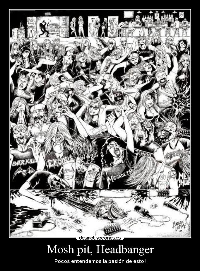 Mosh pit, Headbanger -