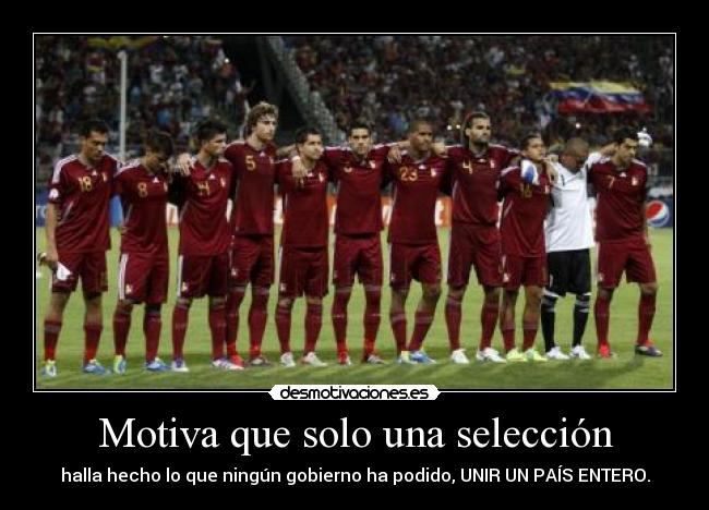 Motiva que solo una selección -