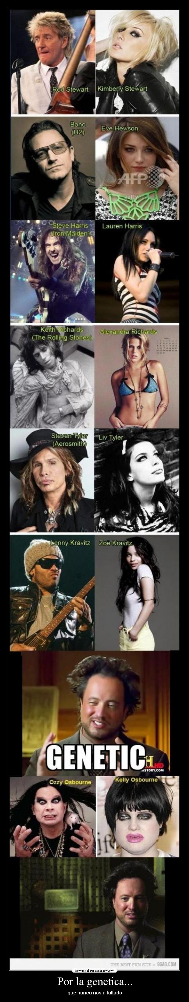 Por la genetica... -