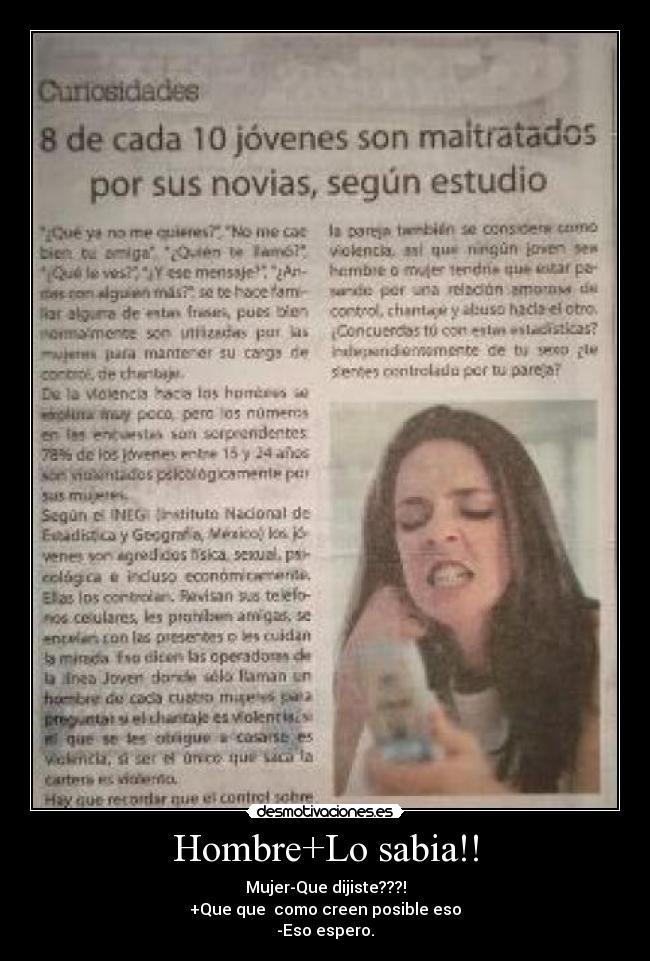 Hombre+Lo sabia!! -