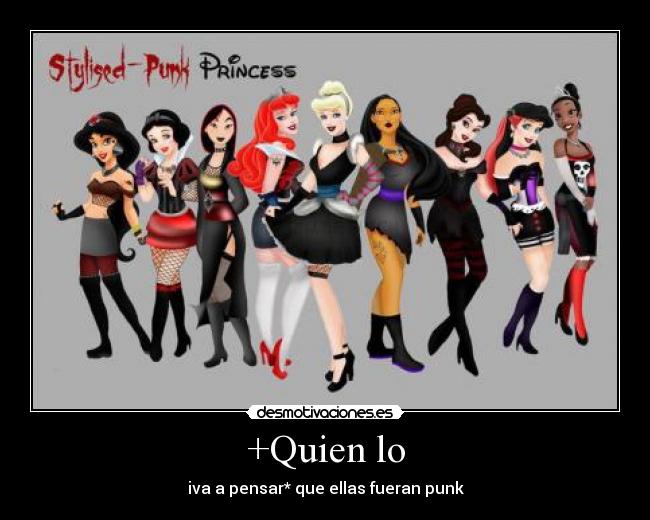 carteles princesas punk desmotivaciones