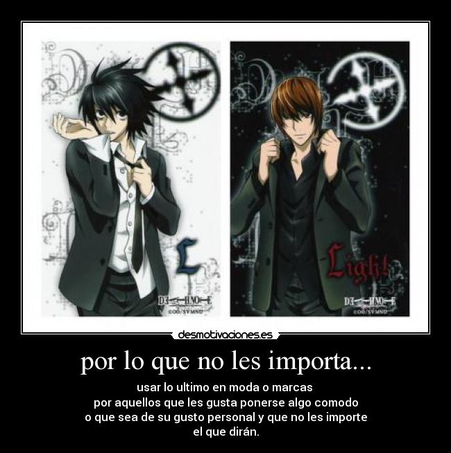 carteles anime kira elle ropa desmotivaciones