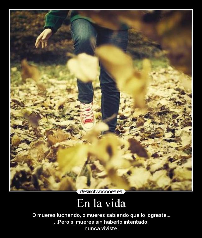 En la vida -