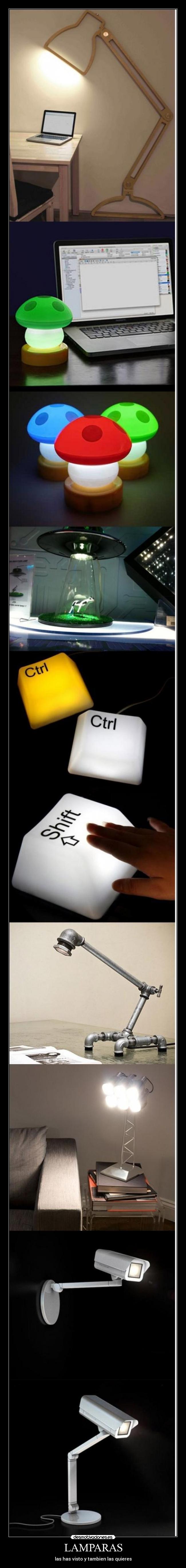 LAMPARAS - las has visto y tambien las quieres