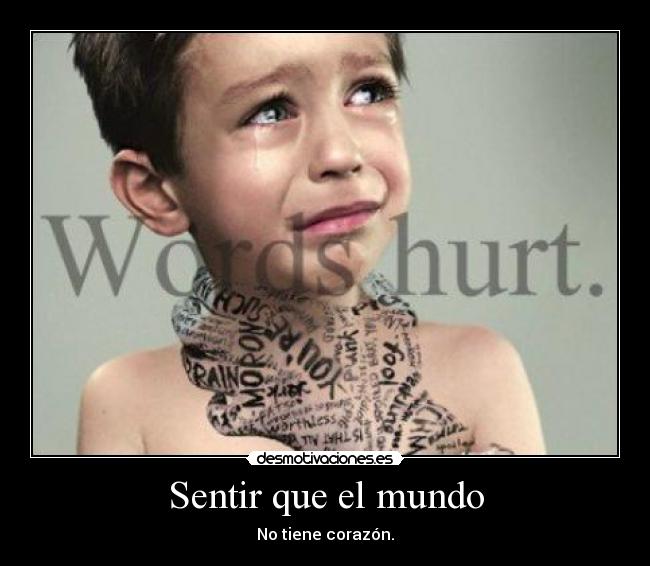 Sentir que el mundo -