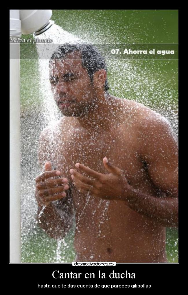 Cantar en la ducha -