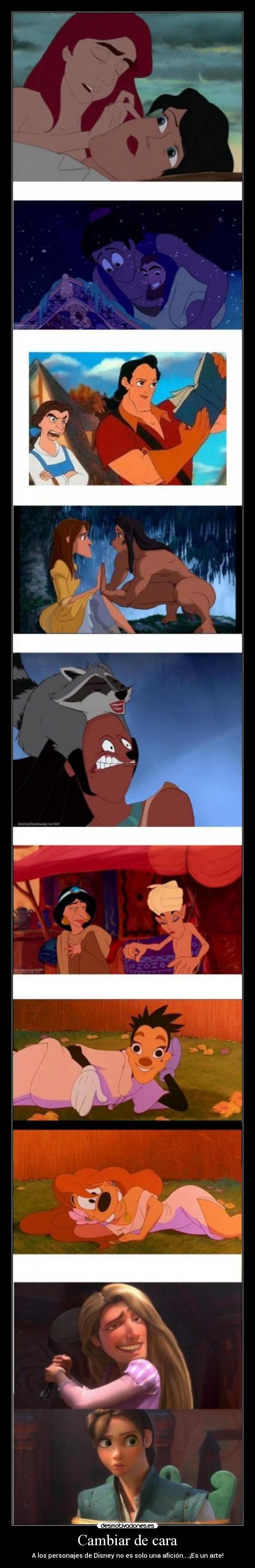 Cambiar de cara - A los personajes de Disney no es solo una afición....¡Es un arte!