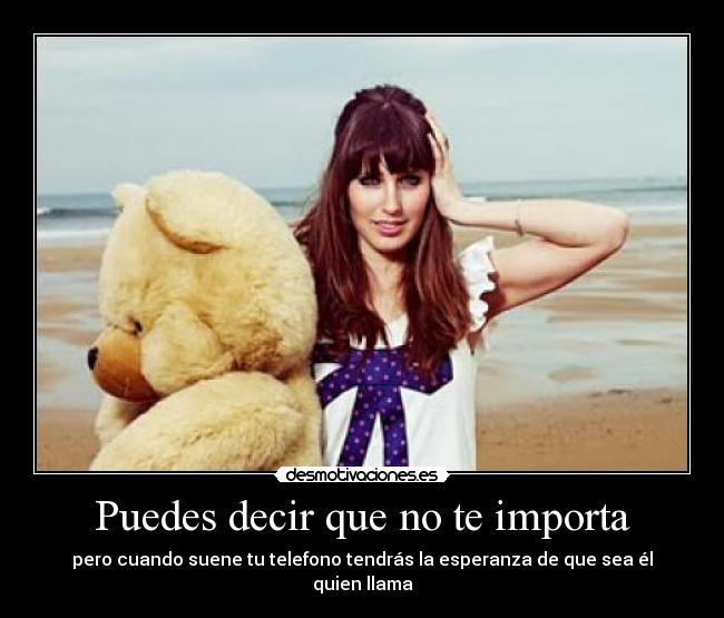Puedes decir que no te importa - 