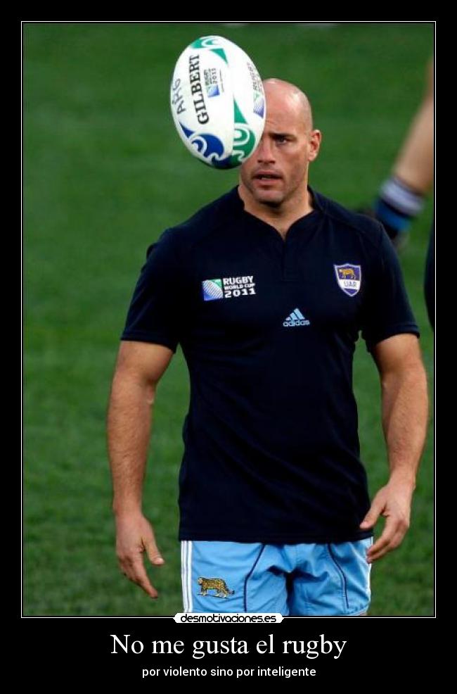 No me gusta el rugby -